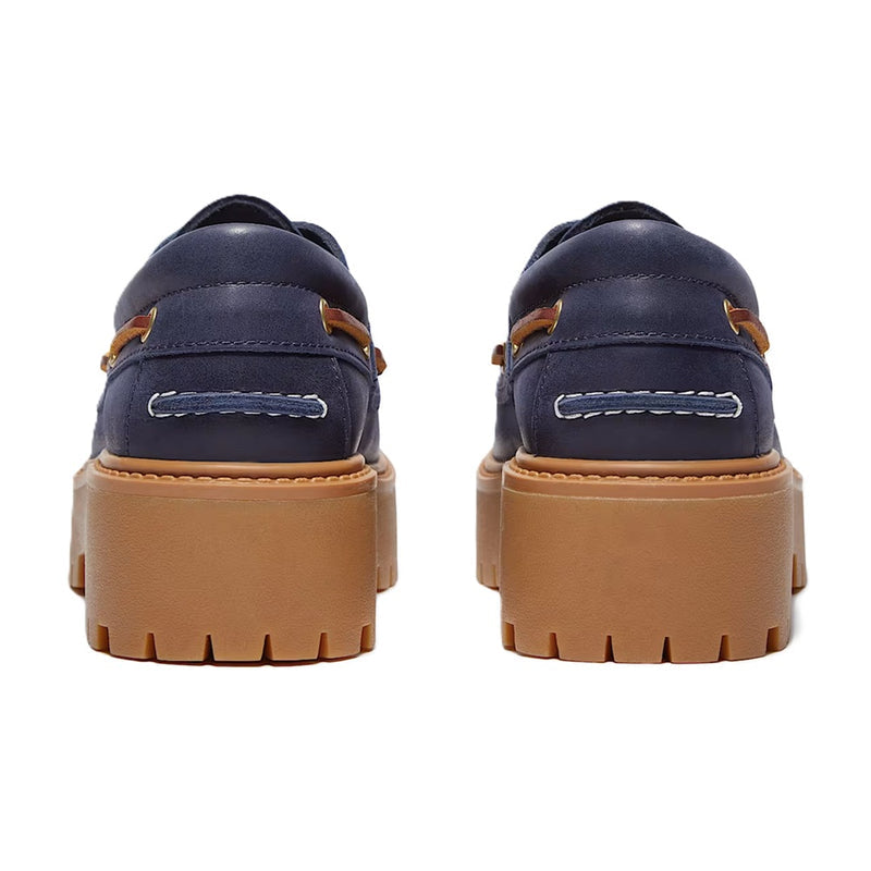 Women's Timberland Stone Street Platform Boat Shoe Dk Blue (TB0A2GVF EP1)