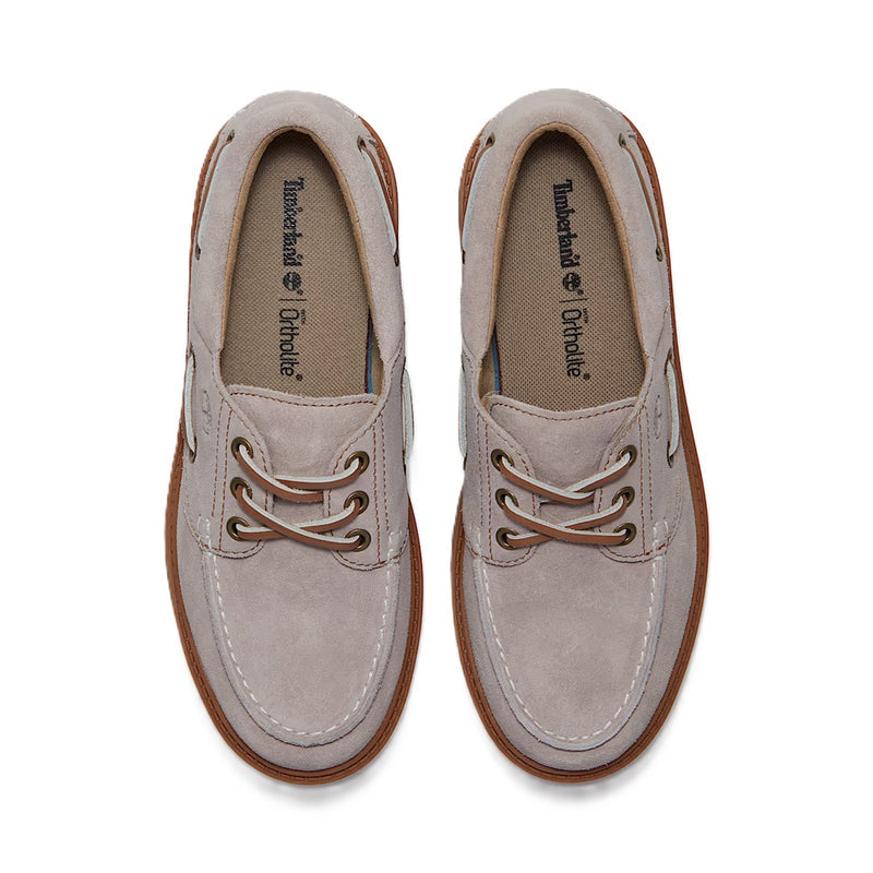 Women's Timberland Stone Street Platform Boat Shoe Light Purple Suede (TB0A2GVF AJG)