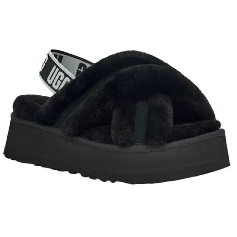 Women's UGG Disco Cross Slide Black (1121550-BLK)
