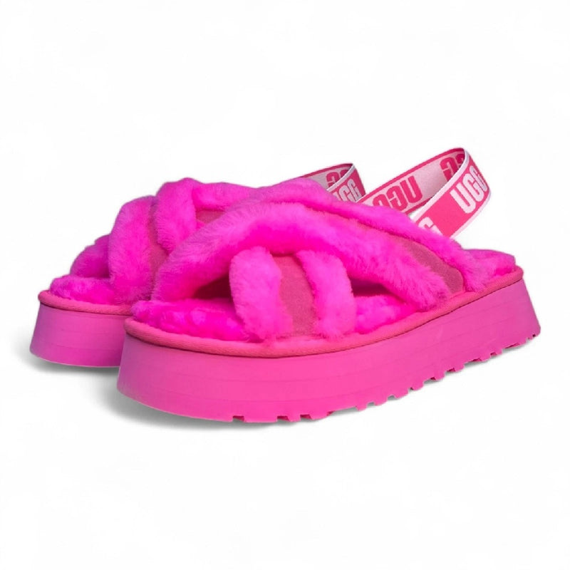 Women's UGG Disco Cross Slide Tyrian Pink (1121550-TYPN)