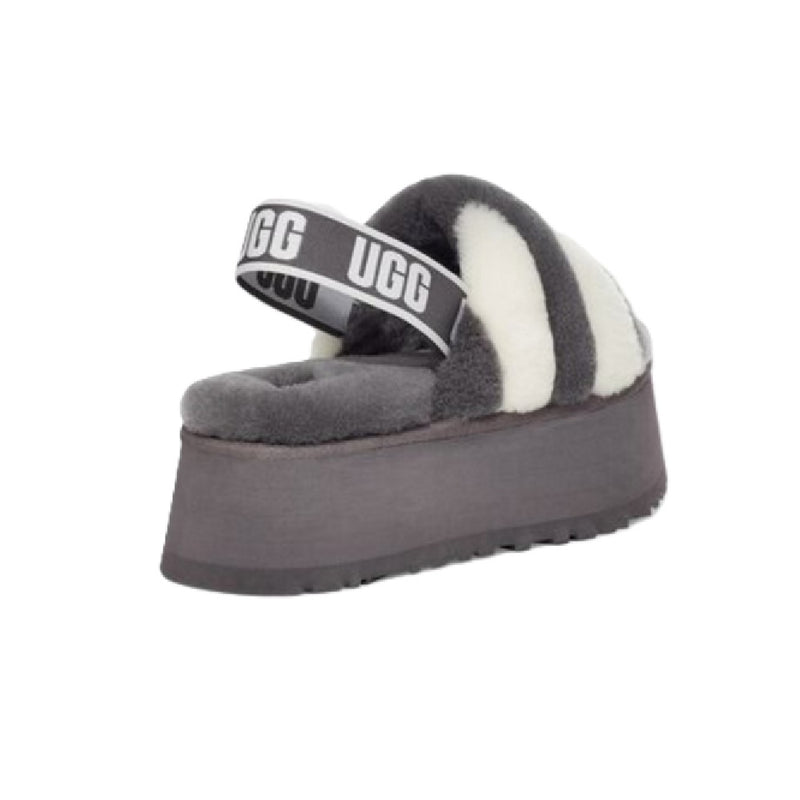 Women's UGG Disco Stripe Slide Gray White (1120875-SWCM)