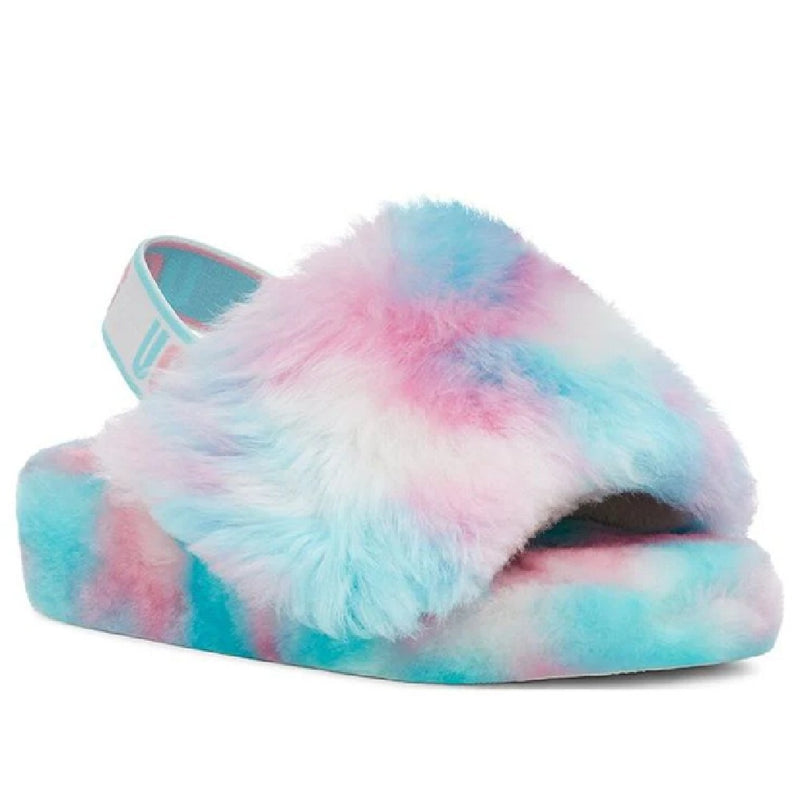 Women's UGG Fluff Yeah Pride Blue Pink (1131770-PID)