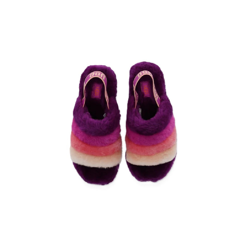 Women's UGG Fluff Yeah Slide Berrylicious Multi (1097169-BSML)