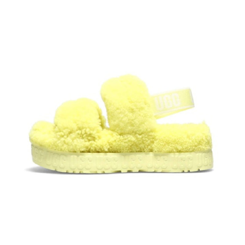 Women's UGG Oh Fluffita Slide Lemon Lime (1120876-LELI)