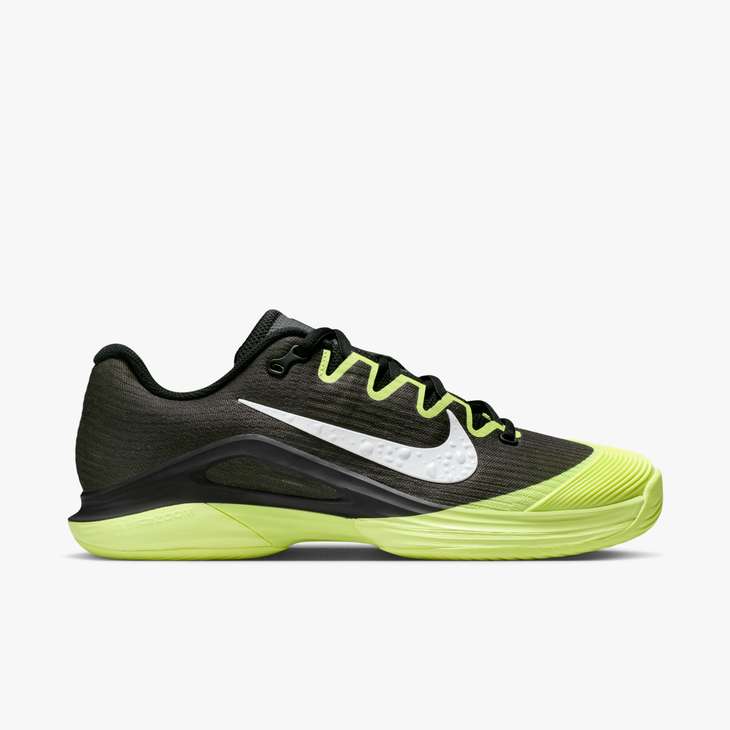 Women's Vapor 12 Hard Court Tennis Shoes in Black/White-Lt Lemon Twist