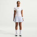Women's Victory Dri-FIT Flouncy Tennis Skirt in Hydrogen Blue/White