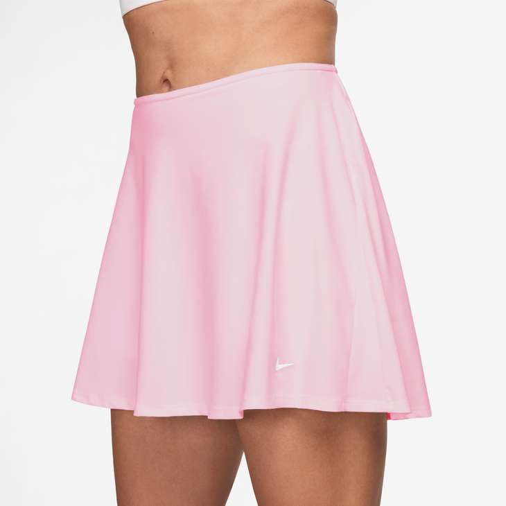 Women's Victory Dri-FIT Flouncy Tennis Skirt in Pink Foam/White