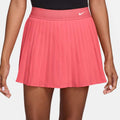 Women's Victory Dri-FIT High-Waisted Tennis Skirt in Sea Coral/White