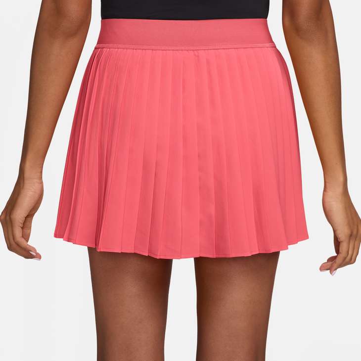 Women's Victory Dri-FIT High-Waisted Tennis Skirt in Sea Coral/White