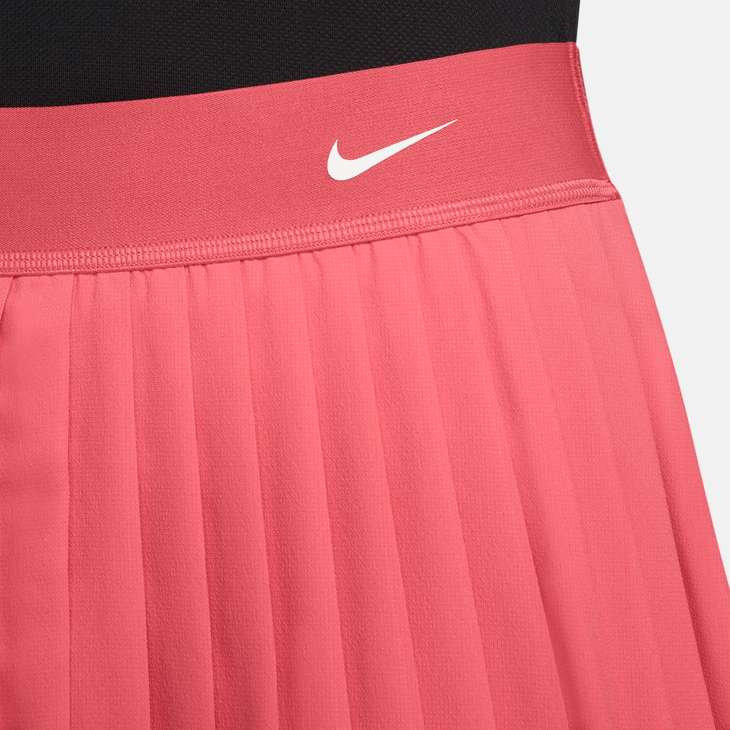 Women's Victory Dri-FIT High-Waisted Tennis Skirt in Sea Coral/White