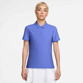 Women's Victory Dri-FIT Long-Sleeve Polo in Sapphire/White