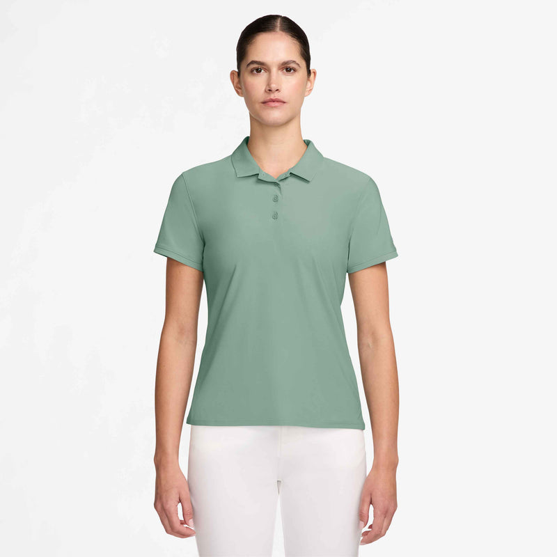 Women's Victory Dri-FIT Long-Sleeve Polo in Steam/White