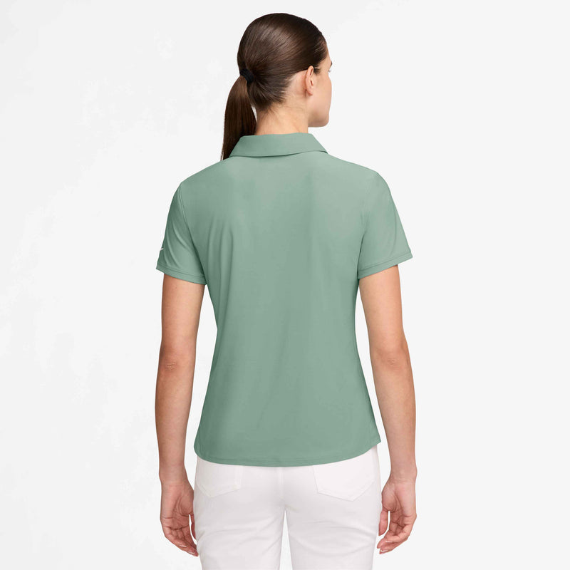 Women's Victory Dri-FIT Long-Sleeve Polo in Steam/White