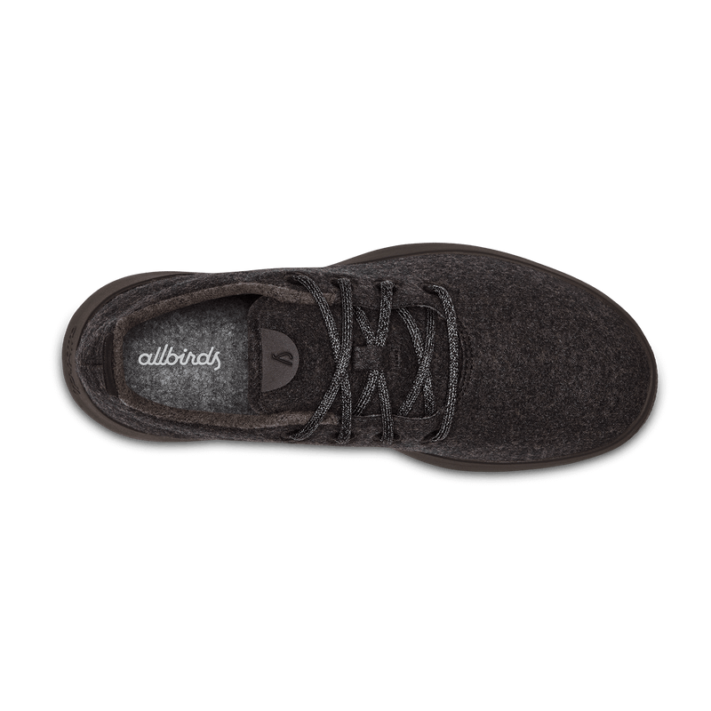 Women's Wool Runner - Natural Black (Black Sole)