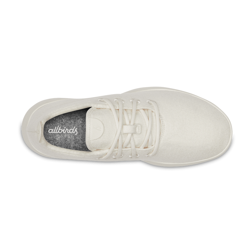 Women's Wool Runner - Natural White (Cream Sole)