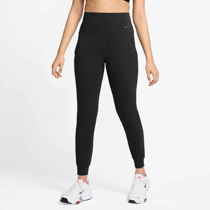 Women's Zenvy High-Waisted Full-Length Leggings with No Front Seam in Black/Black