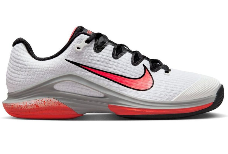 Women's Zoom Vapor 12 HC in white/hot lava-wolf grey