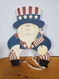 Wooden Americana Uncle Sam Plaque