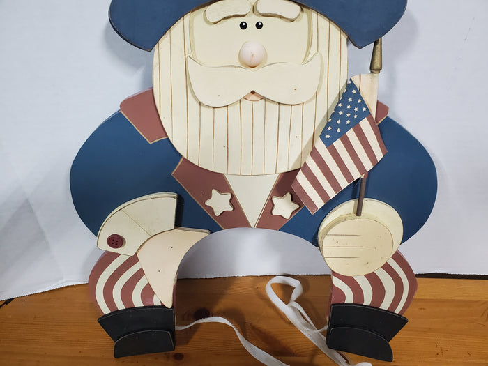 Wooden Americana Uncle Sam Plaque