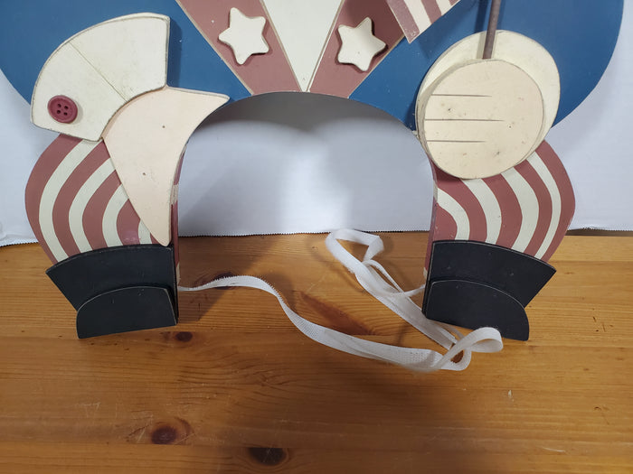 Wooden Americana Uncle Sam Plaque