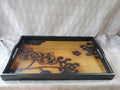 Wooden Floral Design Tray