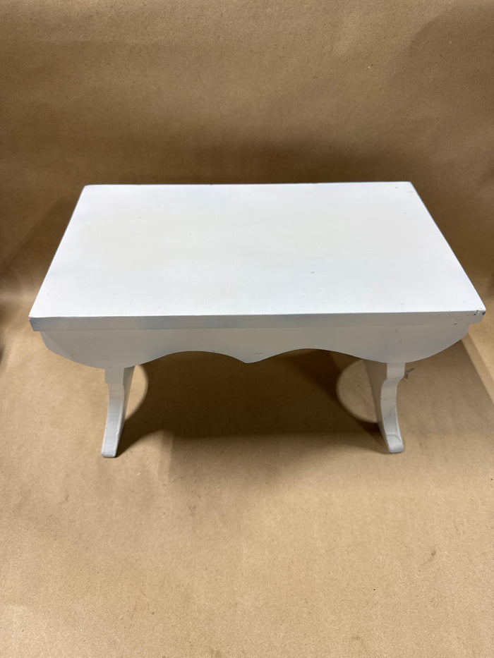 Wooden White Stool
