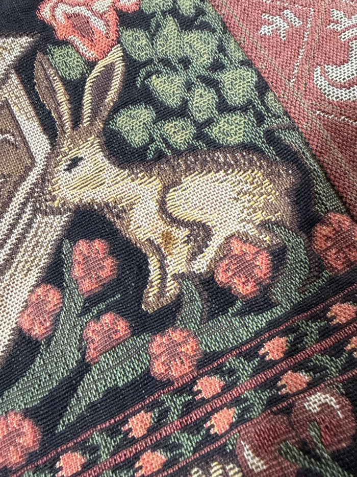 Woodland Animals Woven Art Tapisserie Tapestry Table Runner