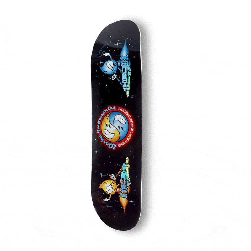 World Industries Battle 2000 Mini Skateboard Deck - Black/Holo