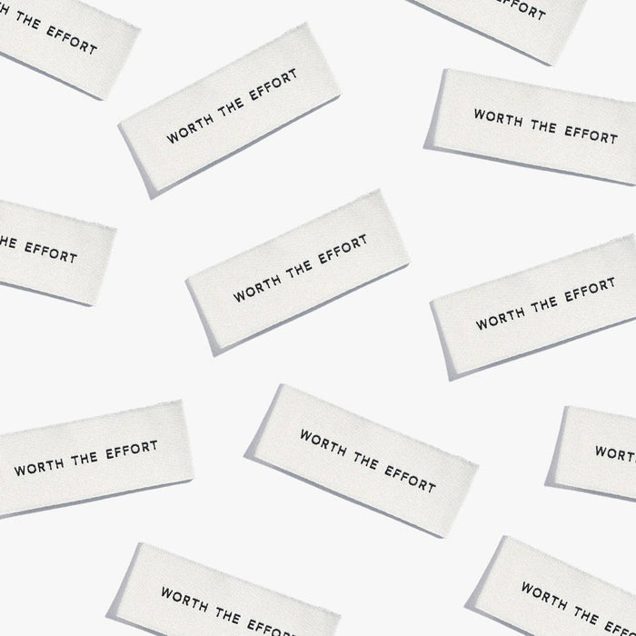 Worth The Effort Sewing Labels | by KATM