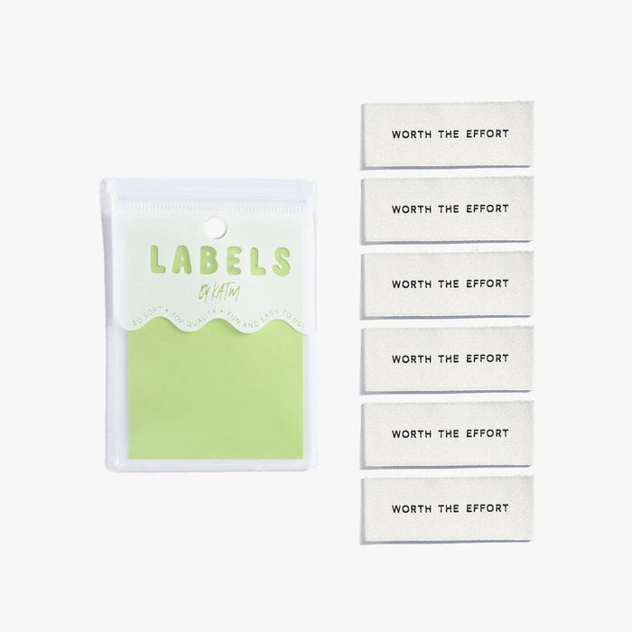 Worth The Effort Sewing Labels | by KATM