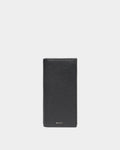 York Continental Wallet In Black Grained Leather