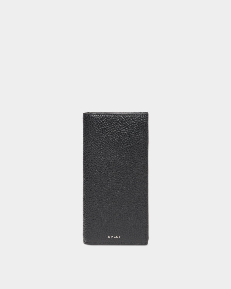 York Continental Wallet In Black Grained Leather