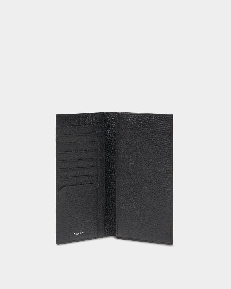 York Continental Wallet In Black Grained Leather