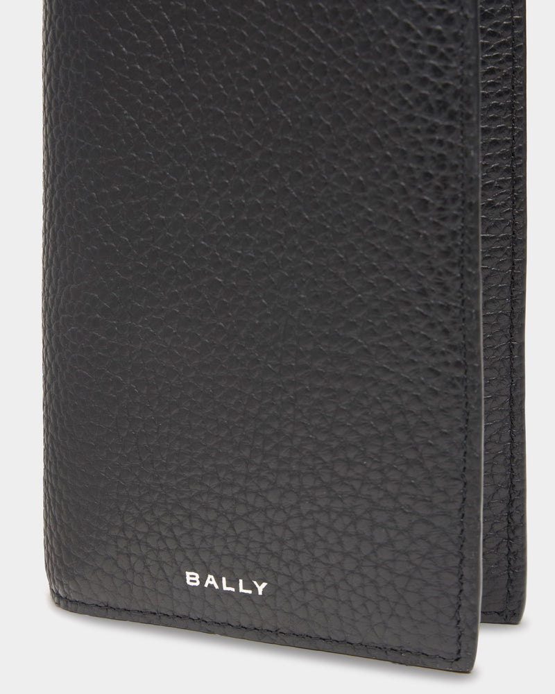 York Continental Wallet In Black Grained Leather