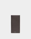 York Continental Wallet In Brown Grained Leather