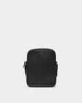 York Crossbody Bag In Black Grained Leather
