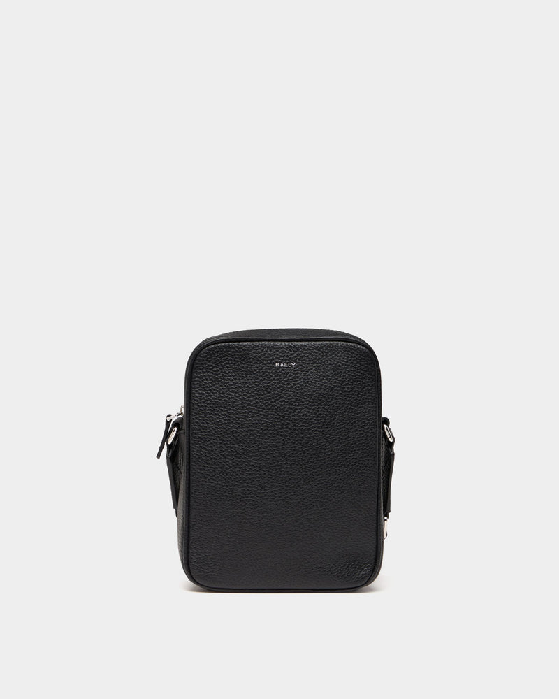 York Crossbody Bag In Black Grained Leather