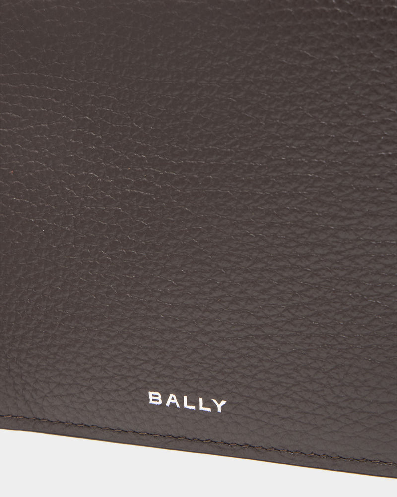 York Wallet In Brown Grained Leather